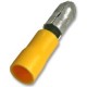 Insulated Yellow 20 Amp Male Bullet Crimp Terminal 